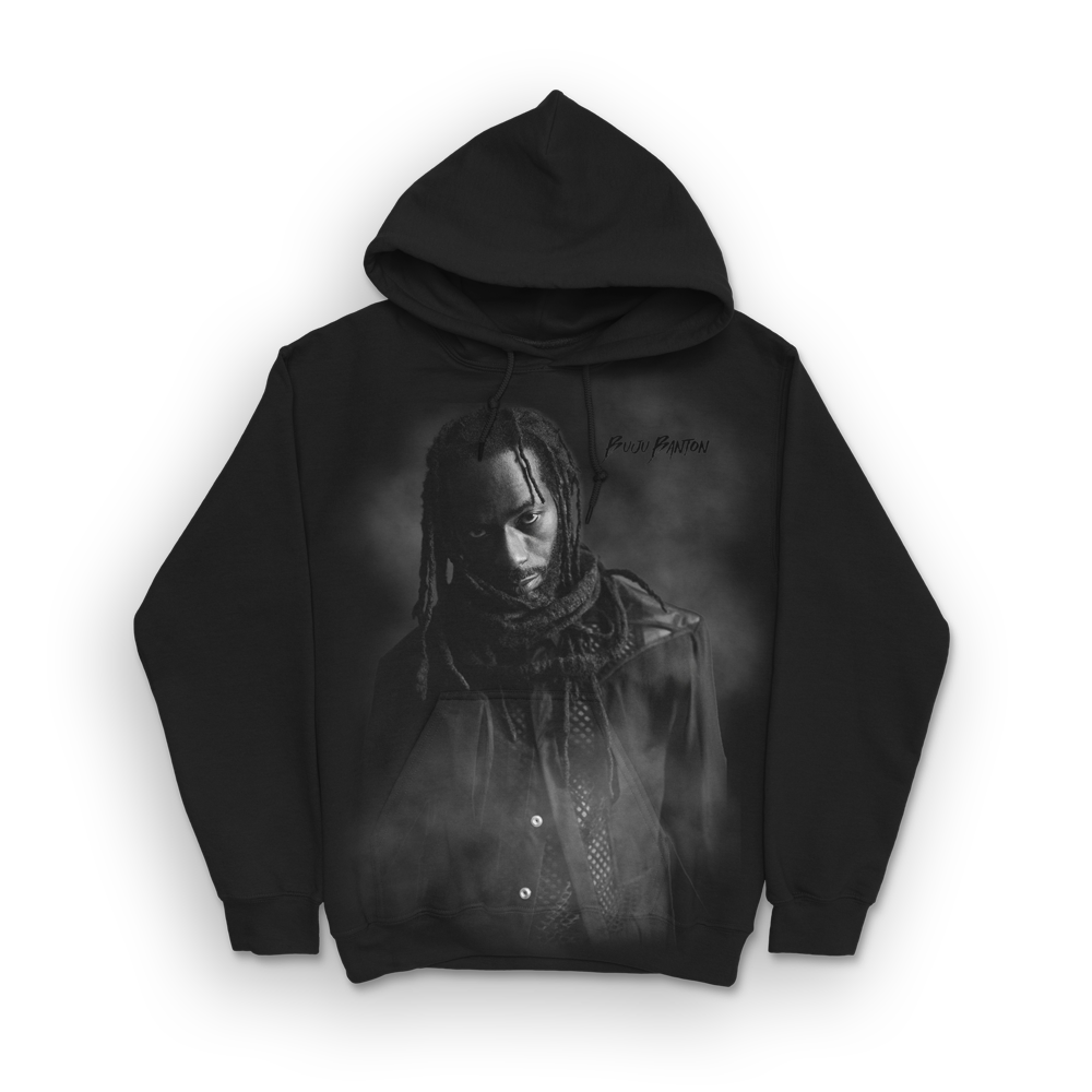 Smoke Portrait Black Hoodie