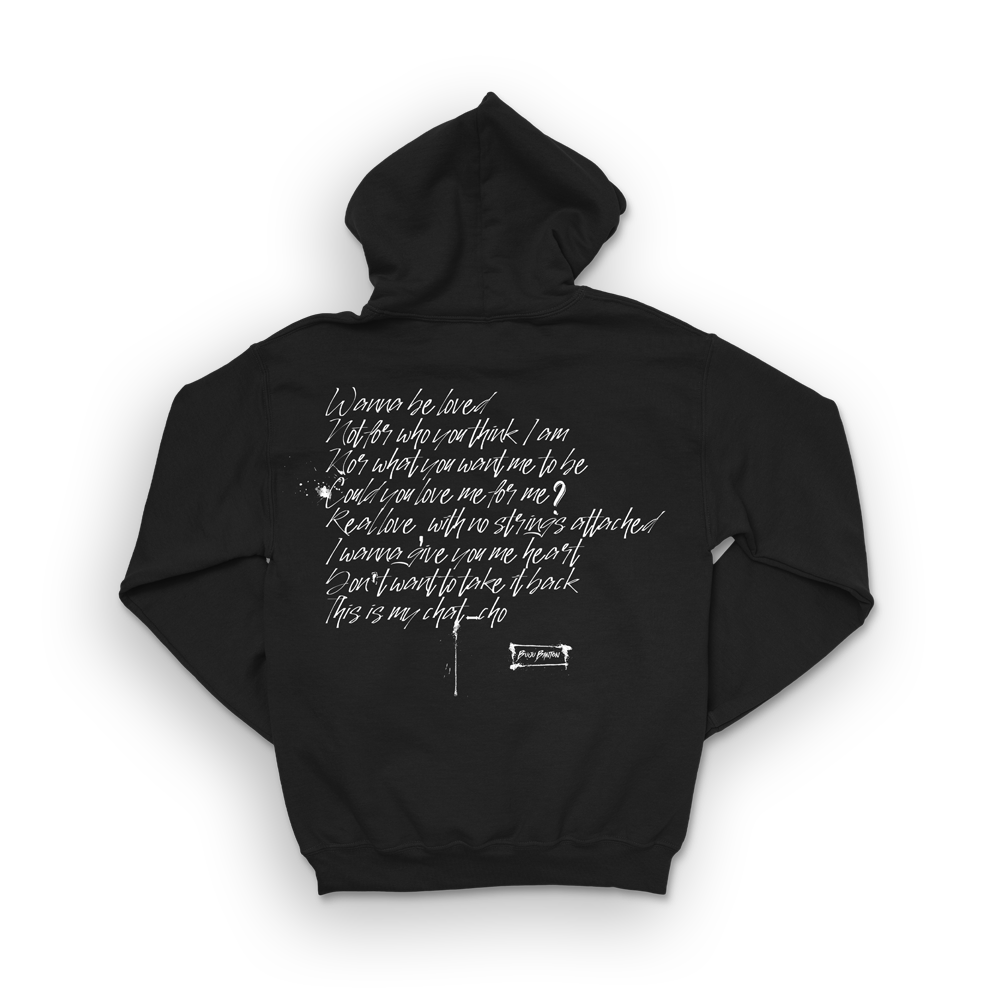 Smoke Portrait Black Hoodie