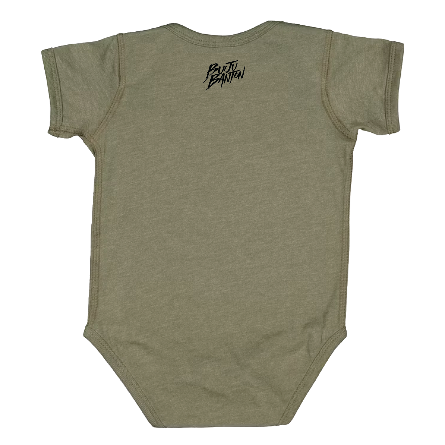 Born For Greatness Vintage Military Green Onesie