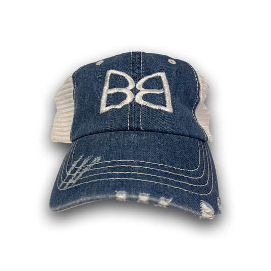 Denim 'BB' Trucker Hat
