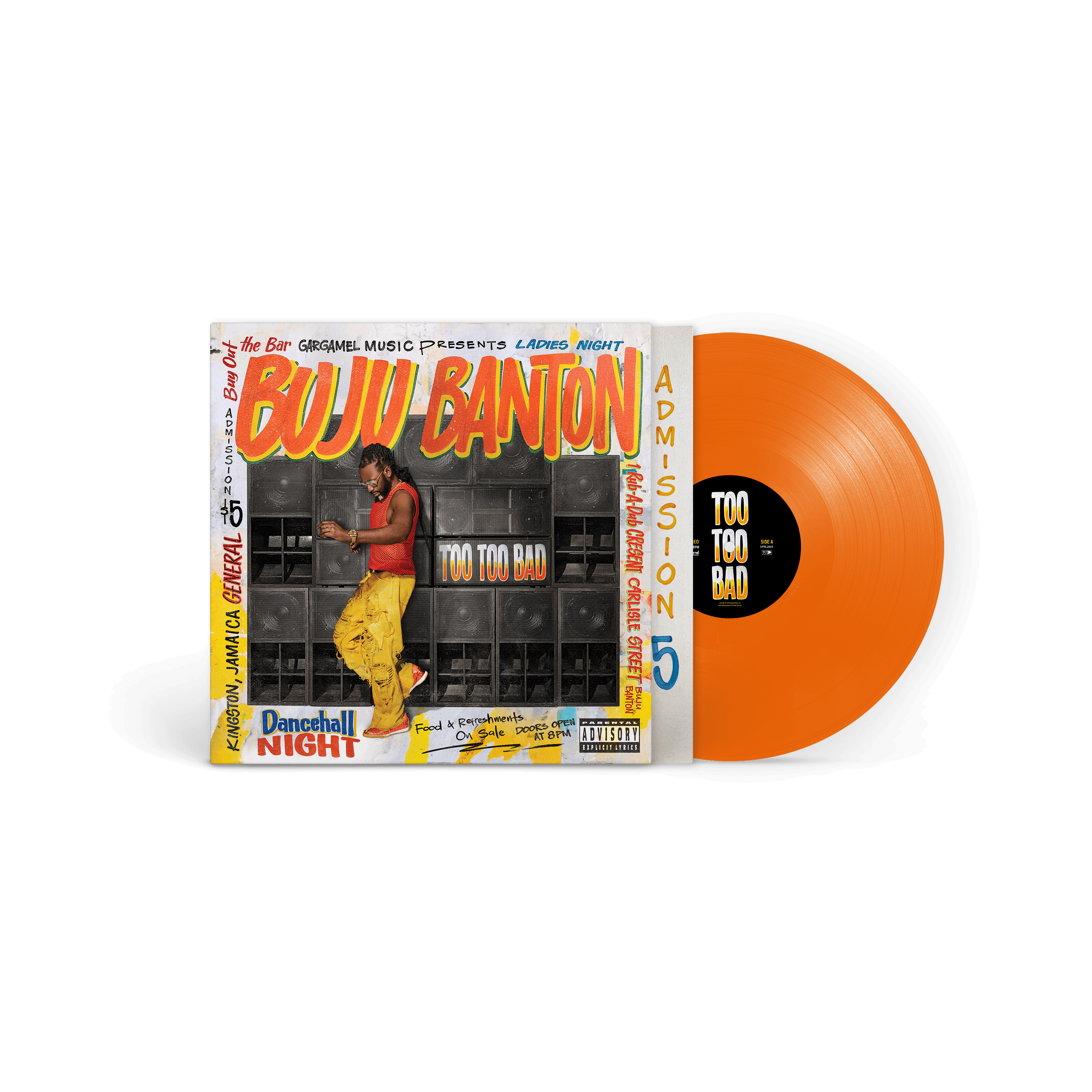 Too Too Bad Orange Vinyl LP