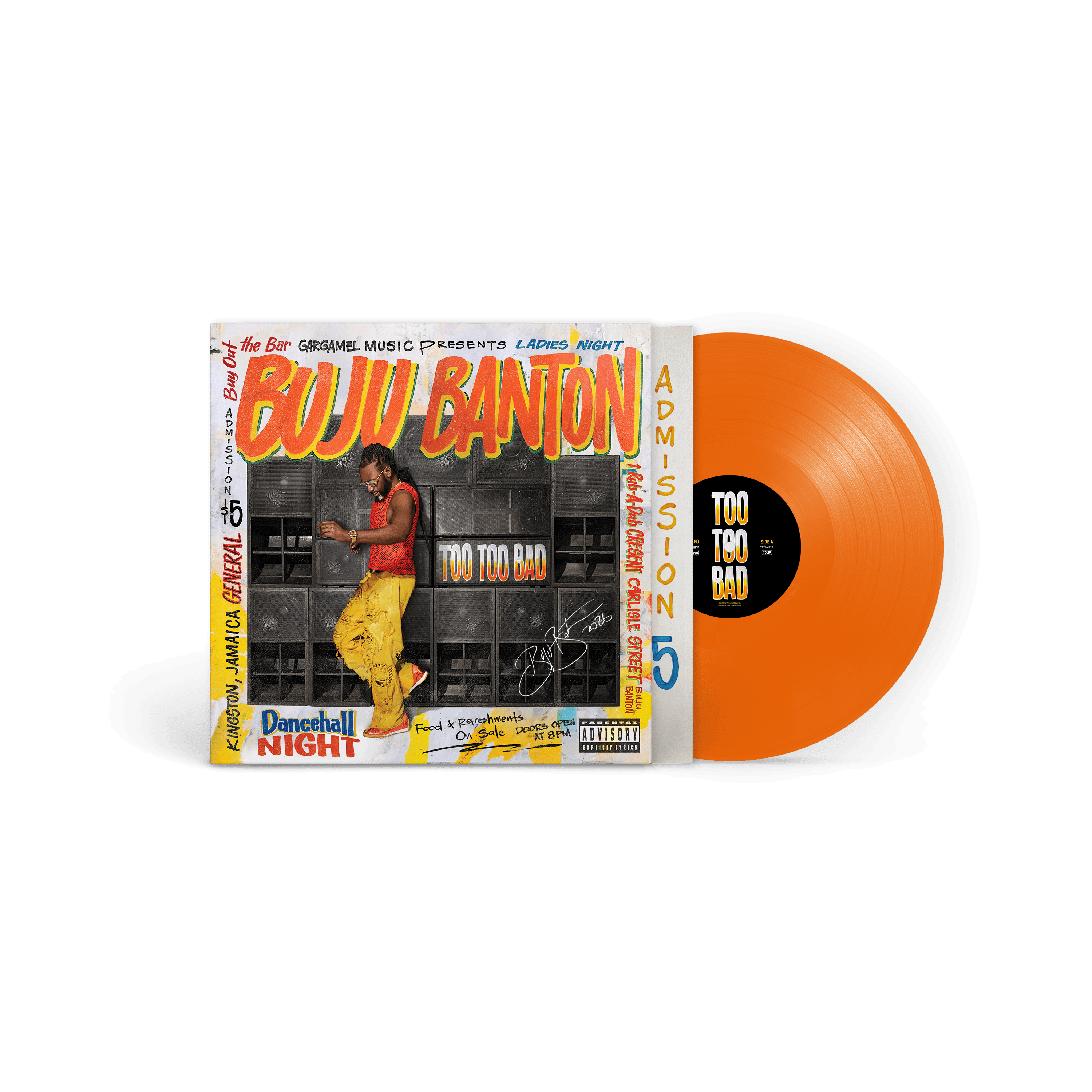 Too Too Bad Signed Orange Vinyl LP
