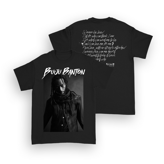 Smoke Portrait Black T-Shirt