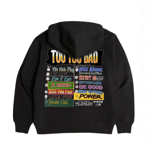 Too Too Bad Album Cover Hoodie